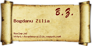Bogdanu Zilia névjegykártya